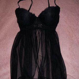 Victoria’s Secret Black Babydoll 32D NWOT